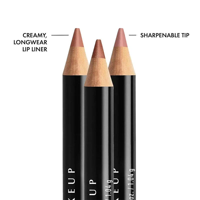 Slim Lip Pencil Long-Lasting Creamy Lip Liner Waterproof