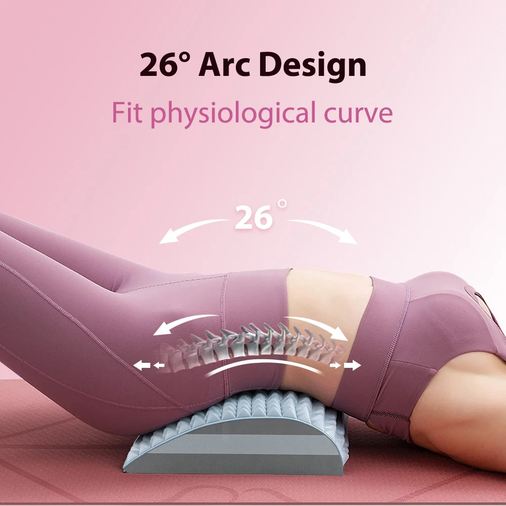 Yoga Fitness Lumbar Back Stretcher Cracker Waist