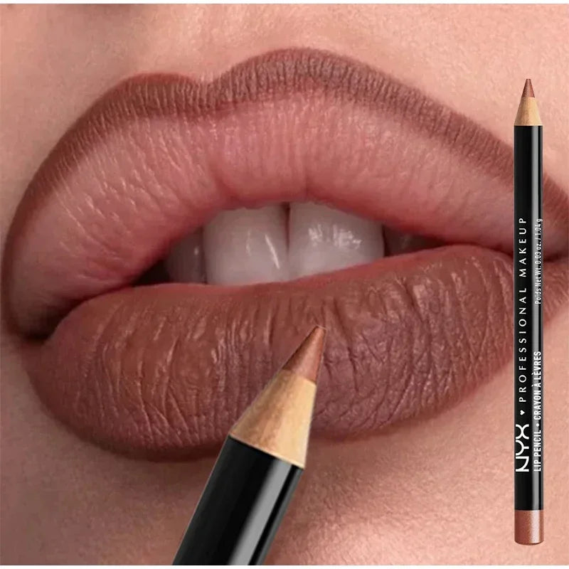 Slim Lip Pencil Long-Lasting Creamy Lip Liner Waterproof