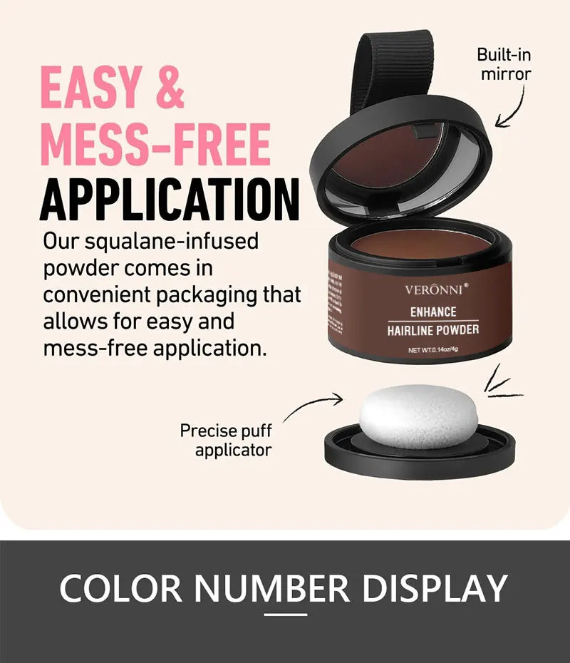 Hair Line Powder Black Root Up Natural Instant