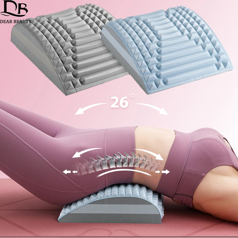 Yoga Fitness Lumbar Back Stretcher Cracker Waist