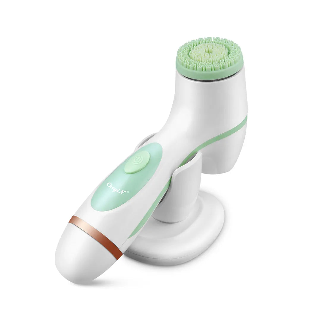 CkeyiN 3 In 1 Electric Facial Cleansing Brush Silicone