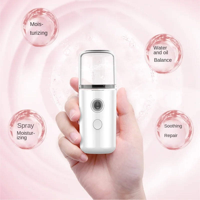 Mini Portable Humidifier Facial Steamer Device Beauty
