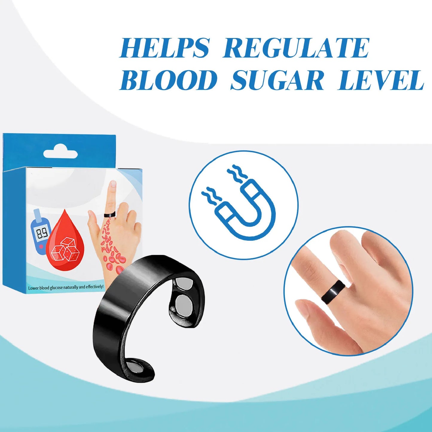 Blood Sugar Control Ring Diabetes Monitor Blood Sugar