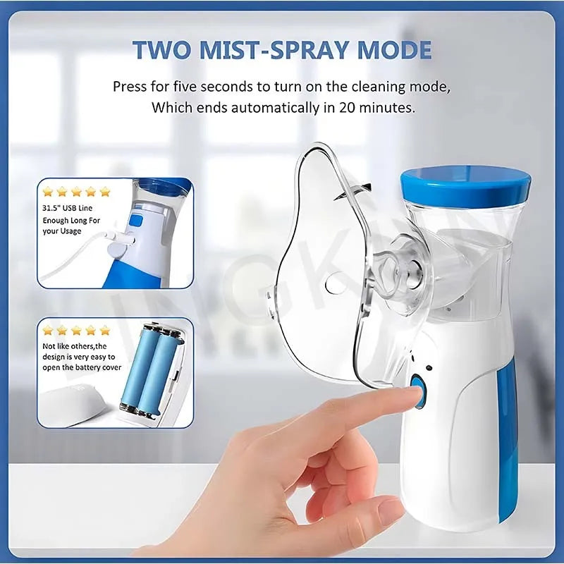 Medical Silent Mesh Nebulizer Handheld Asthma