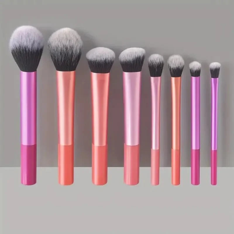 8pcs Makeup Brush Kit Soft Synthetic Hair Make Up