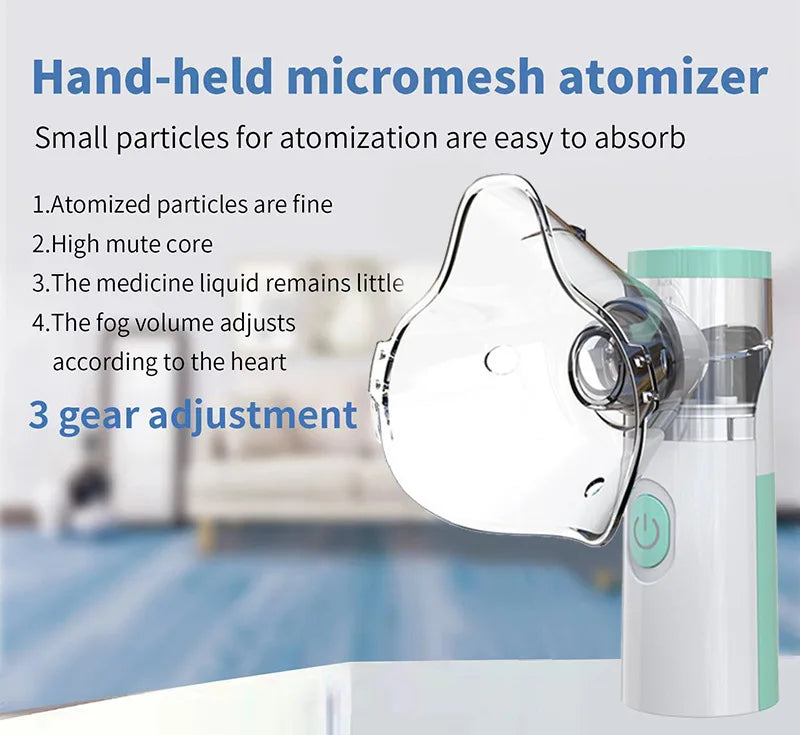 Medical Silent Mesh Nebulizer Handheld Asthma