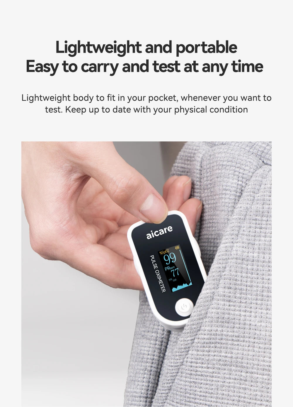 AICARE Medical Digital Oximeter Finger Pulse Pediatric\