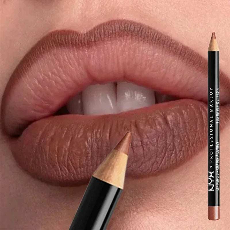 Slim Lip Pencil Long-Lasting Creamy Lip Liner Waterproof
