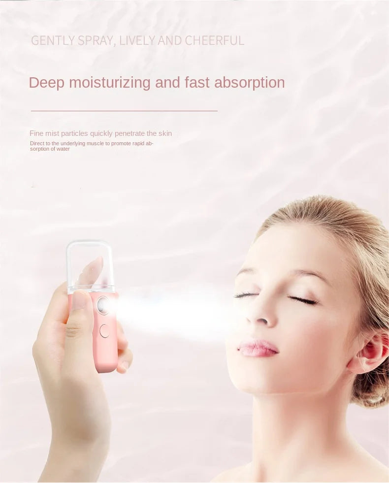 Mini Portable Humidifier Facial Steamer Device Beauty