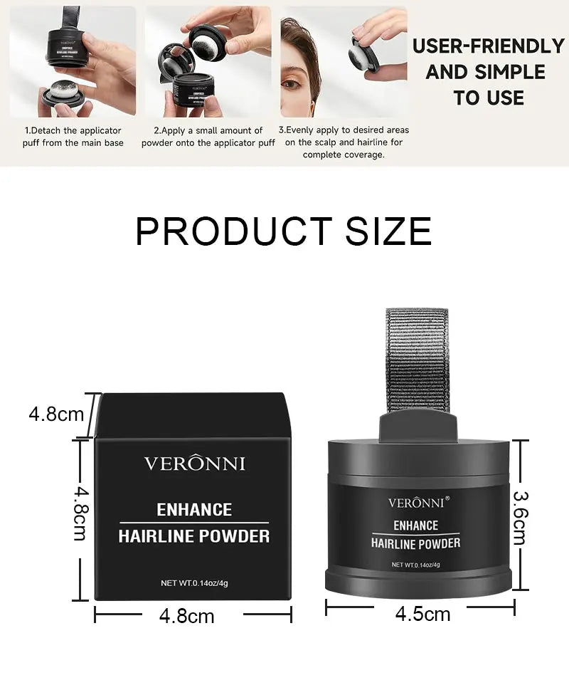 Hair Line Powder Black Root Up Natural Instant