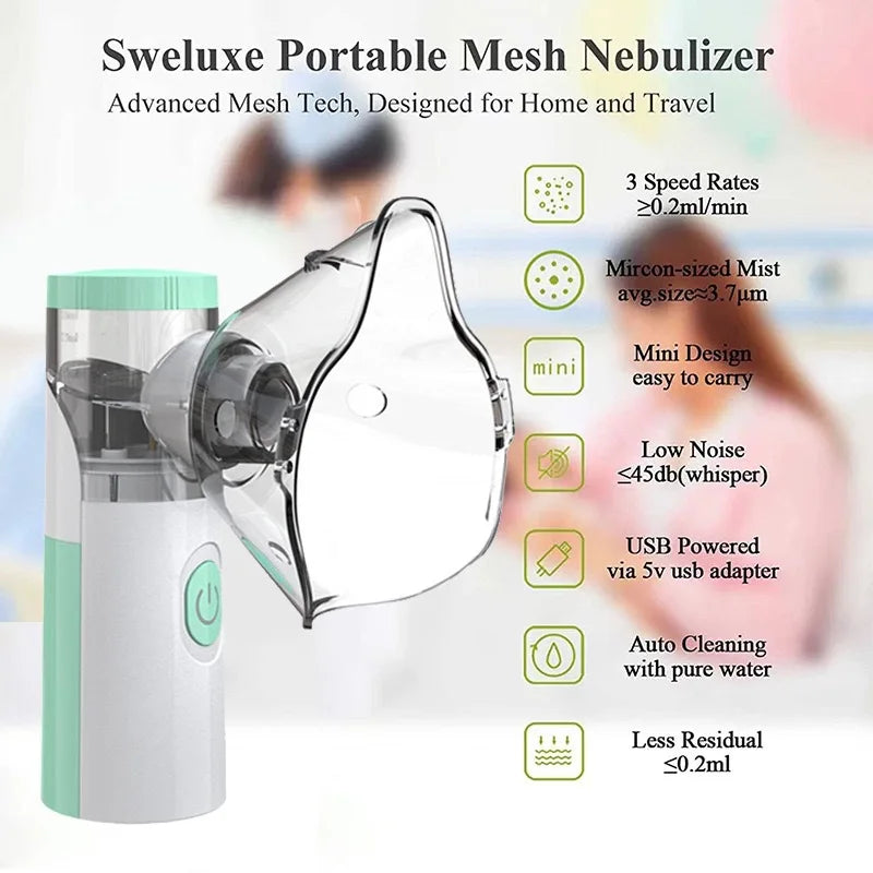 Medical Silent Mesh Nebulizer Handheld Asthma