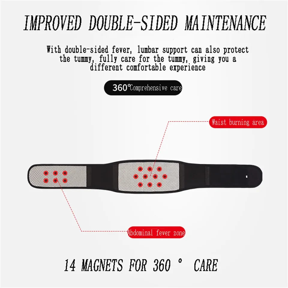 Adjust Tourmaline Self Heating Magnetic Therapy Back