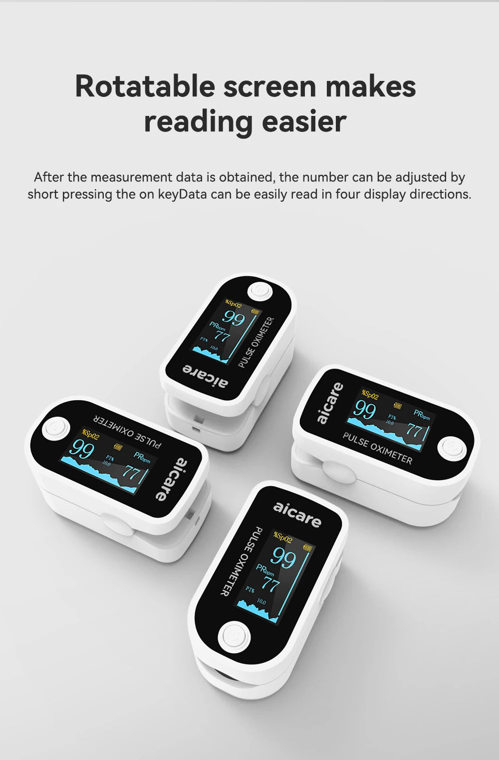 AICARE Medical Digital Oximeter Finger Pulse Pediatric\