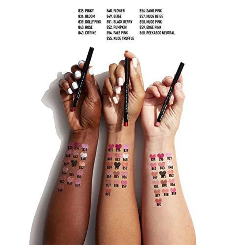 Slim Lip Pencil Long-Lasting Creamy Lip Liner Waterproof