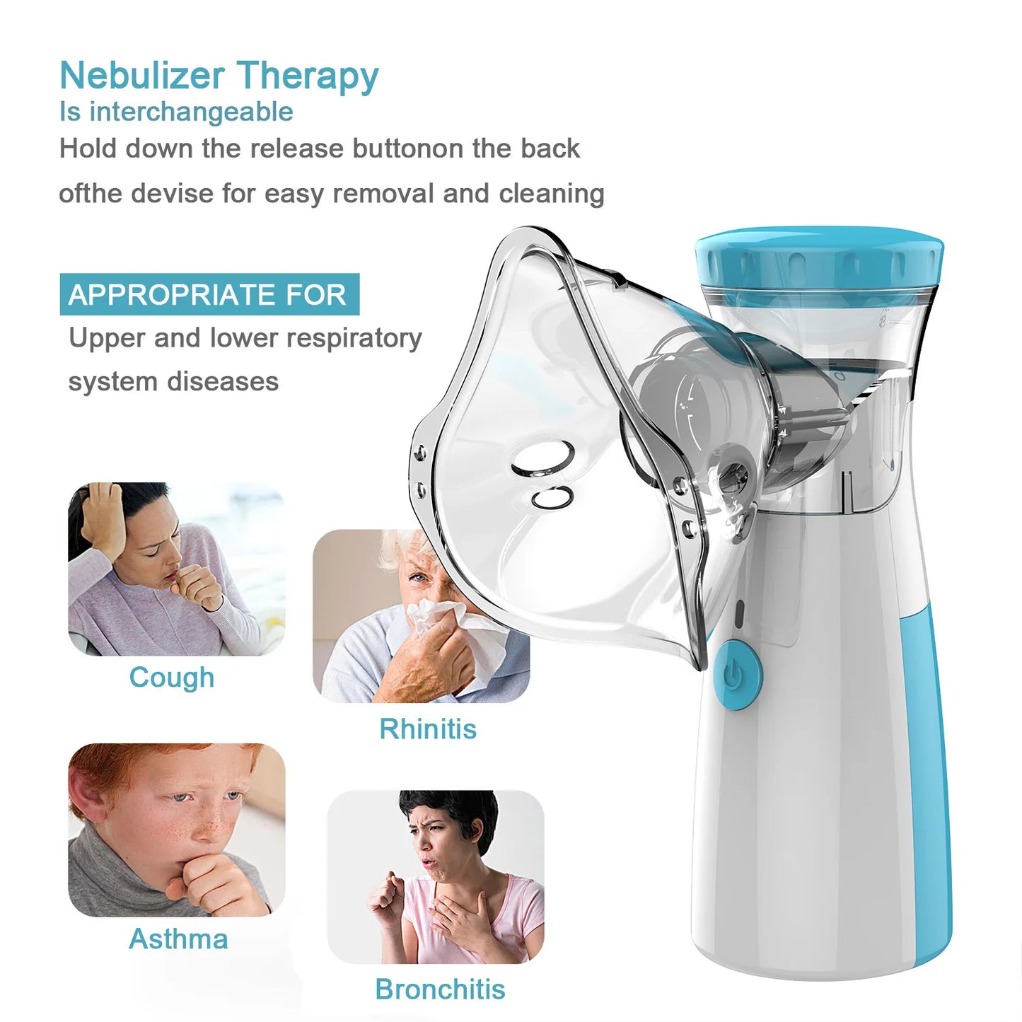 Medical Silent Mesh Nebulizer Handheld Asthma