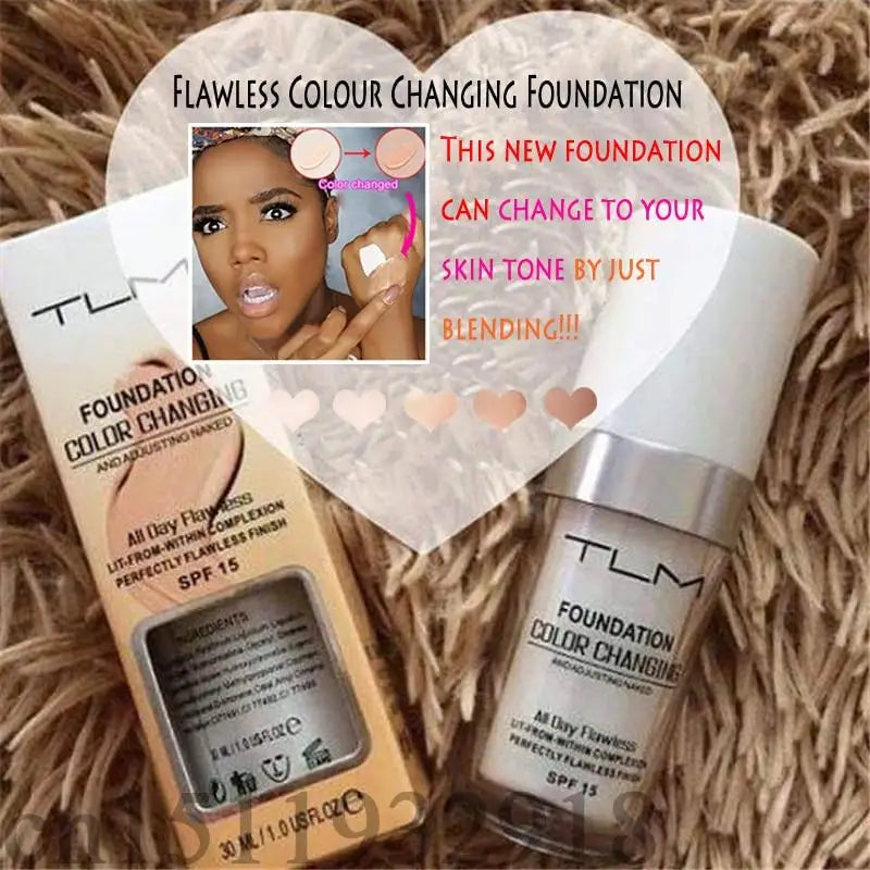 TLM Foundation Magic Color Changing Foundation