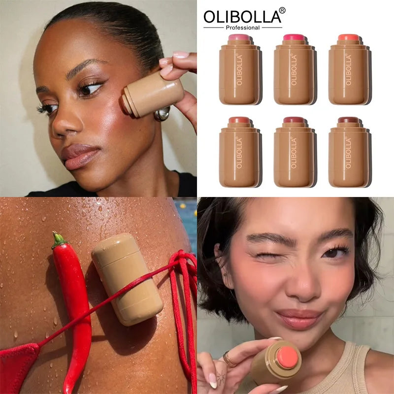 Magic Blush Stick 3-in-1 Cheek Lip Tinted Moistured