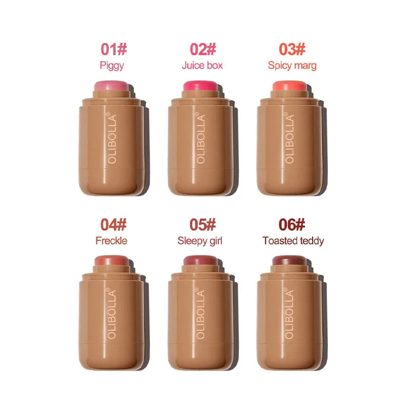 Magic Blush Stick 3-in-1 Cheek Lip Tinted Moistured